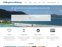 Tablet Screenshot of phongbanvemaybay.net
